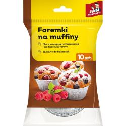 Jan Niezbędny foremki aluminiowe do muffinek 10 sztuk