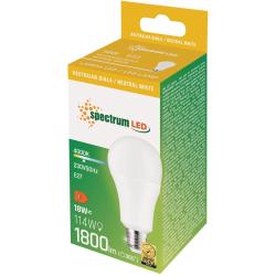 Spectrum LED GLS żarówka E27 18W neutralna