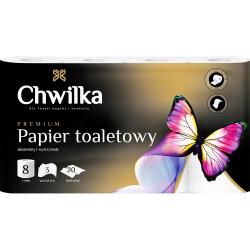 Chwilka papier toaletowy 8szt biały 3-warstwowy