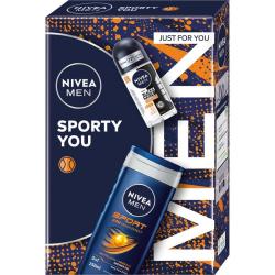 Nivea MEN zestaw Sporty You roll-on + żel pod prysznic