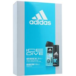 Adidas zestaw MEN Ice Dive dezodorant + żel pod prysznic