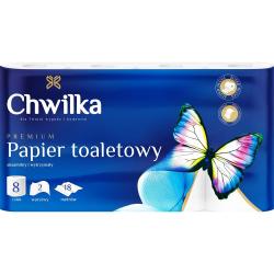 Chwilka papier toaletowy A8 biały 2-warstwowy