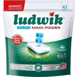 Ludwik All In One Max Power tabletki do zmywarek 41 sztuk Grejpfrut