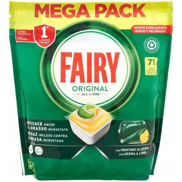 Fairy Original kapsułki do zmywarek 71szt lemon
