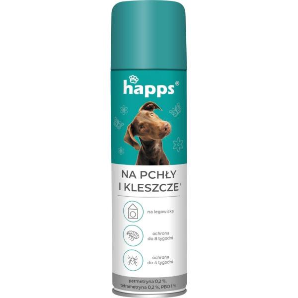 Happs spray na pchły i kleszcze 250ml