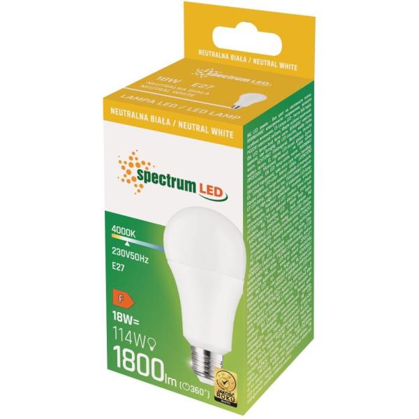 Spectrum LED żarówka GLS E27 18W
