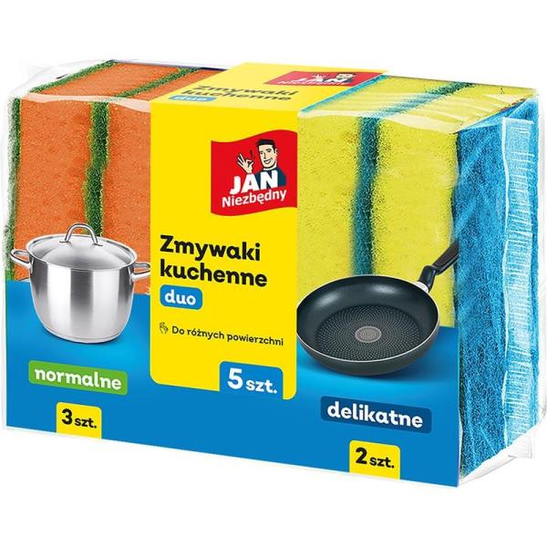 Jan Niezbędny zmywaki kuchenne DUO 5szt.