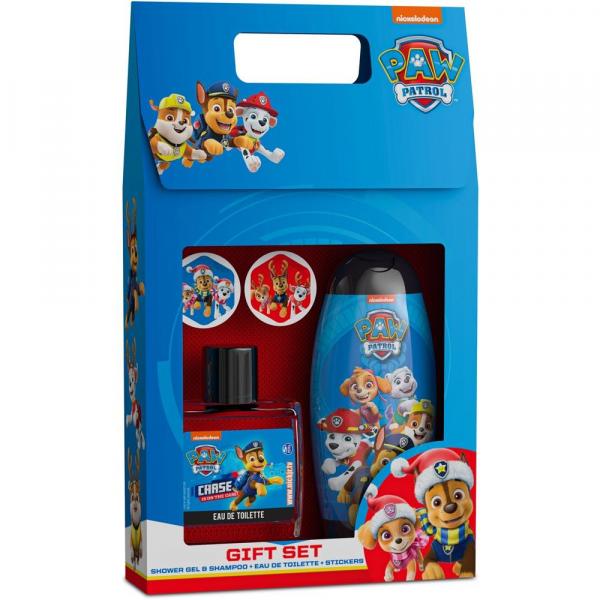 Bi-es zestaw dziecięcy kuferek Paw Patrol Blue (woda toaletowa+żel+naklejki)