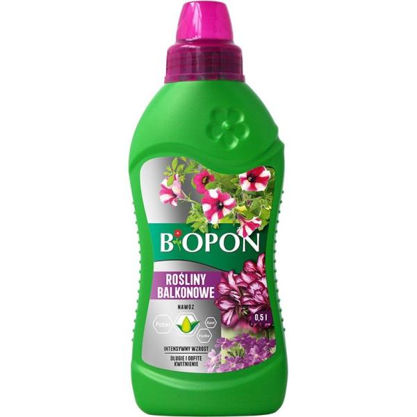Biopon nawóz mineralny w płynie do roślin balkonowych 500ml