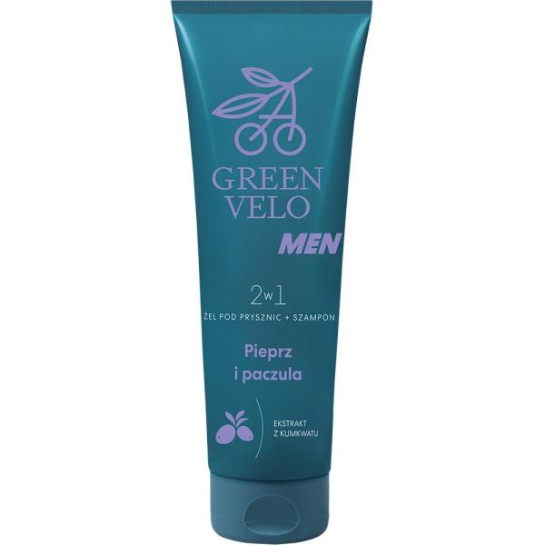 Green Velo MEN żel pod prysznic i szampon 2w1 250ml Pieprz i Paczula 