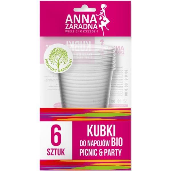 Anna Zaradna kubki do napojów Bio 200ml 6 sztuk
