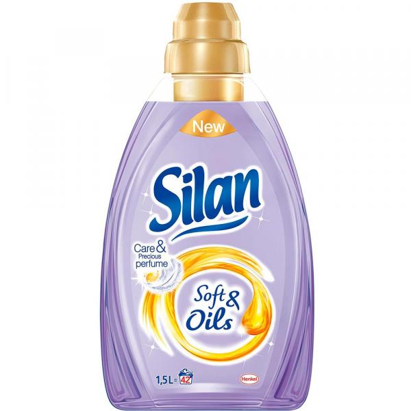 Silan Soft & Oil 1,5L koncentrat do płukania tkanin Fioletowy