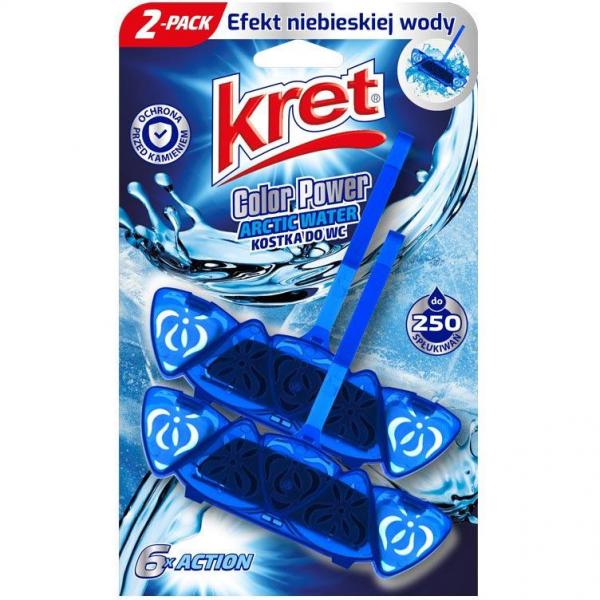 Kret kostka do WC Arctic Water 40g 2 sztuki (barwiąca)
