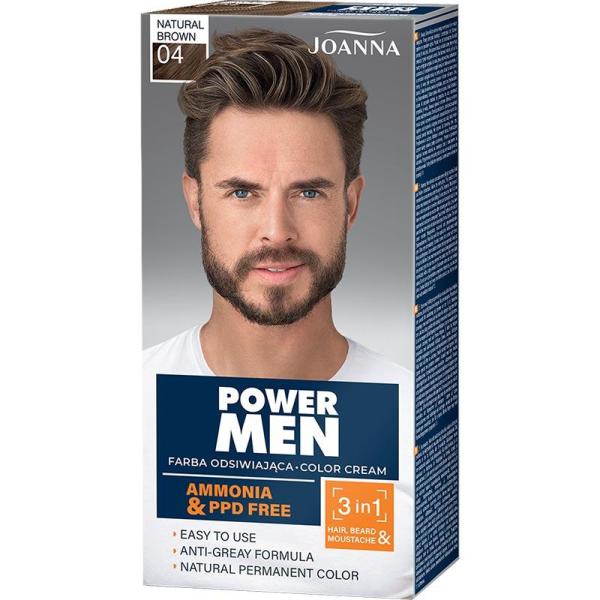 Joanna Power Man farba 04 Natural Brown
