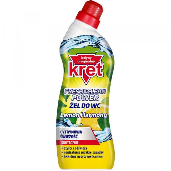 Kret wc żel do toalet Fresh & Clean Cytrynowa Świeżość 700g

