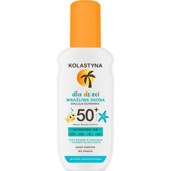 Kolastyna Opalanie emulsja do opalania dla dzieci SPF50+ 150ml spray