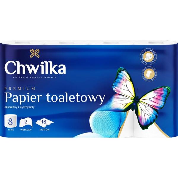 Chwilka papier toaletowy biały celuloza A8