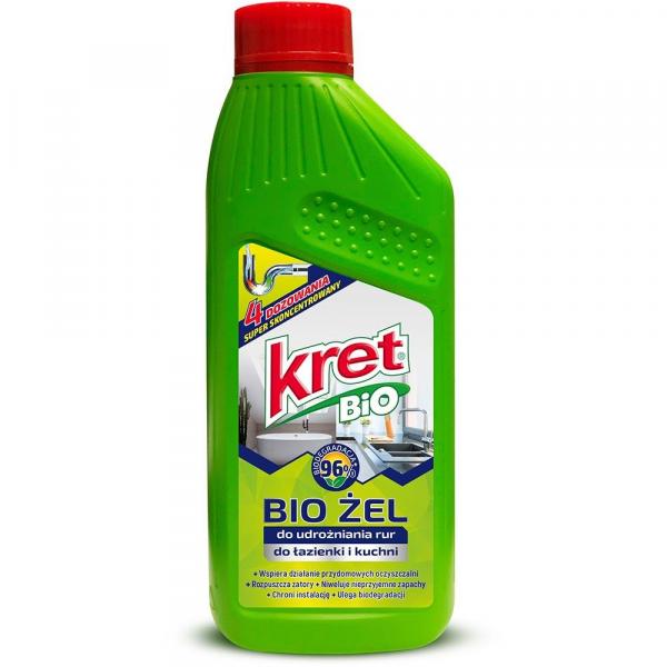 Kret Bio żel do udrażniania rur 500ml Łazienka i Kuchnia
