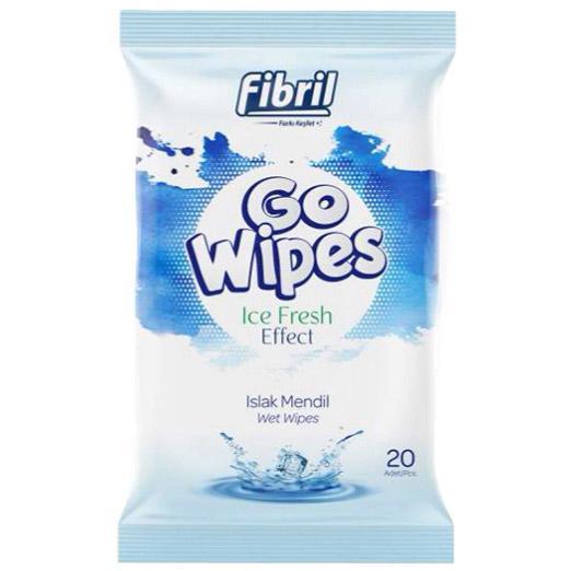 Go Wipes nawilżane chusteczki turystyczne 20szt. chłodzące
