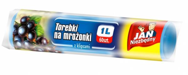 Jan Niezbędny torebki na mrożonki 1L, 60szt.\r\n