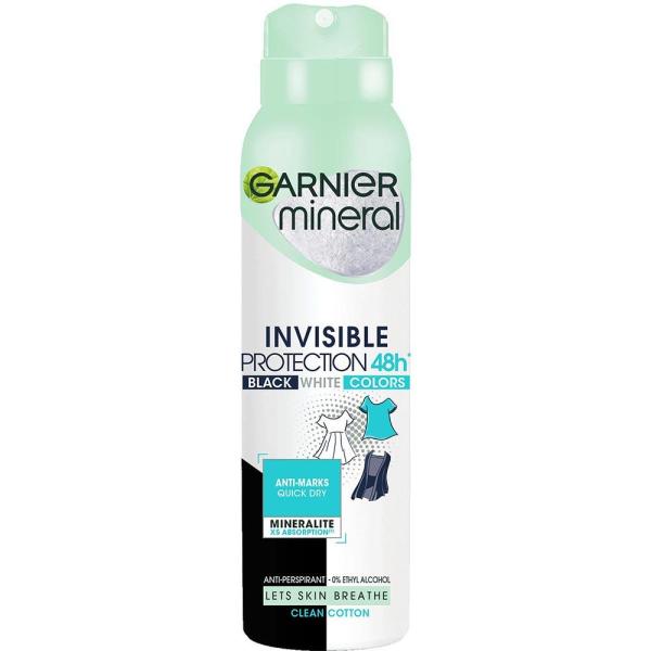 Garnier dezodorant spray 150ml Invisible 48H Cotton
