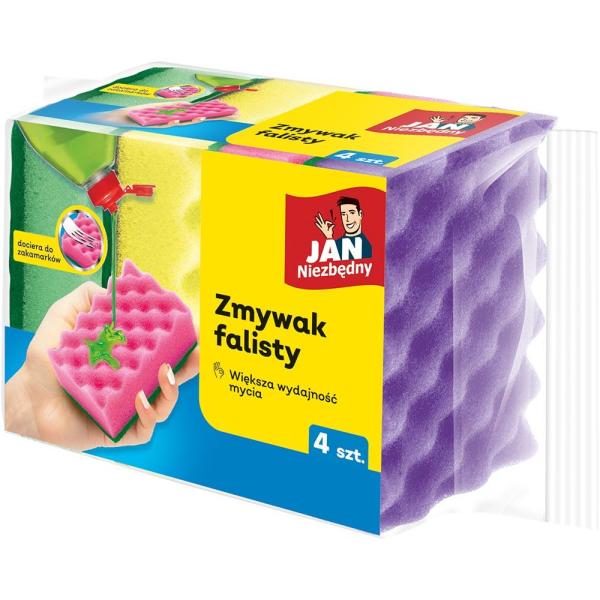 Jan Niezbędny zmywak falisty 4 sztuki
