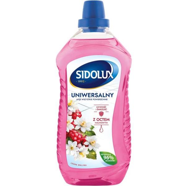 Sidolux płyn uniwersalny 1L Leśna malina z octem